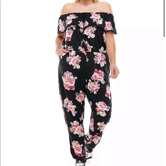 Planet Gold Pants - Off shoulder jumpsuit